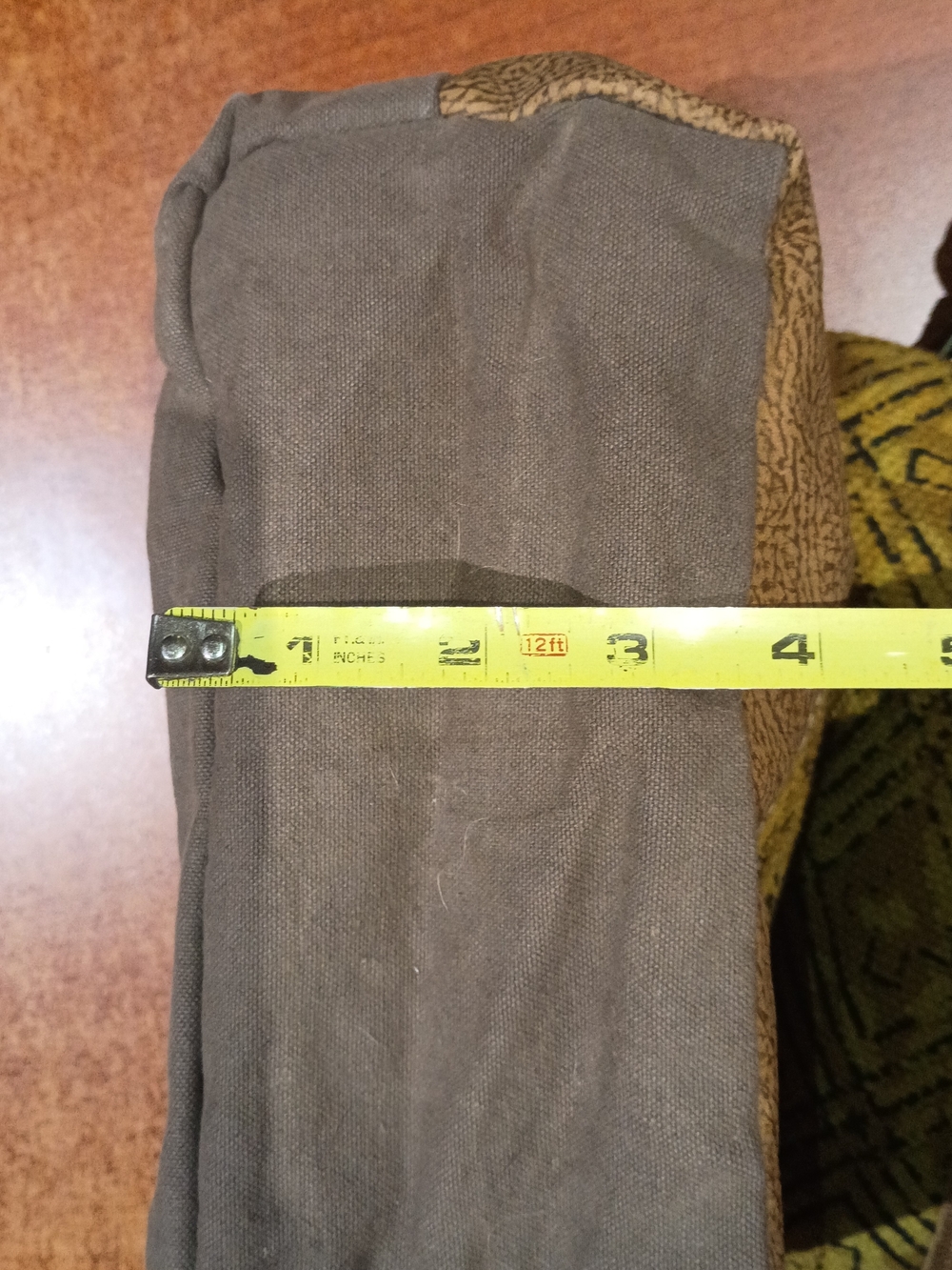 Myra Bag Yellow Embroidered Crossbody with Brown Leather Trim - Picture 5 of 8